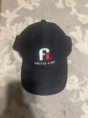 Black Embroidered Logo Baseball Cap